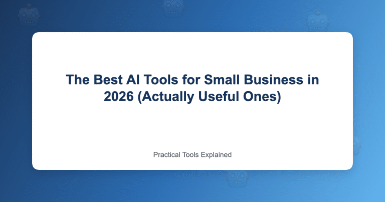 Best AI tools for small business owners in 2026