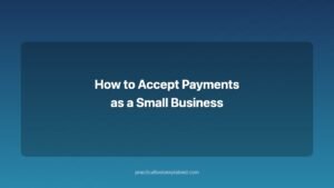 how to accept payments as a small business