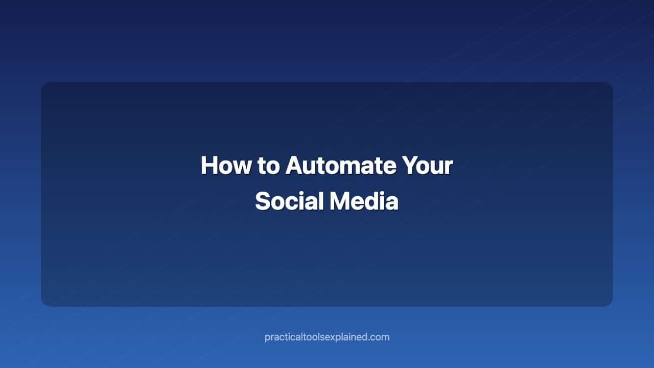 how to automate your social media
