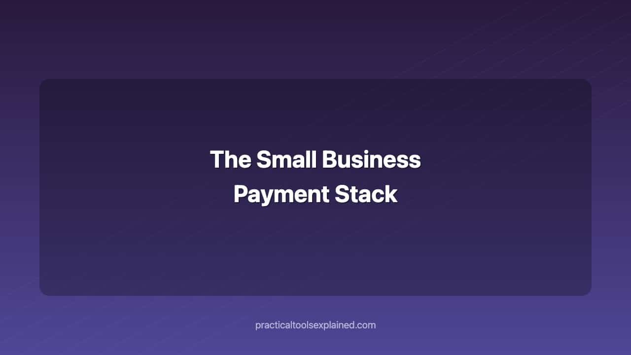the small business payment stack