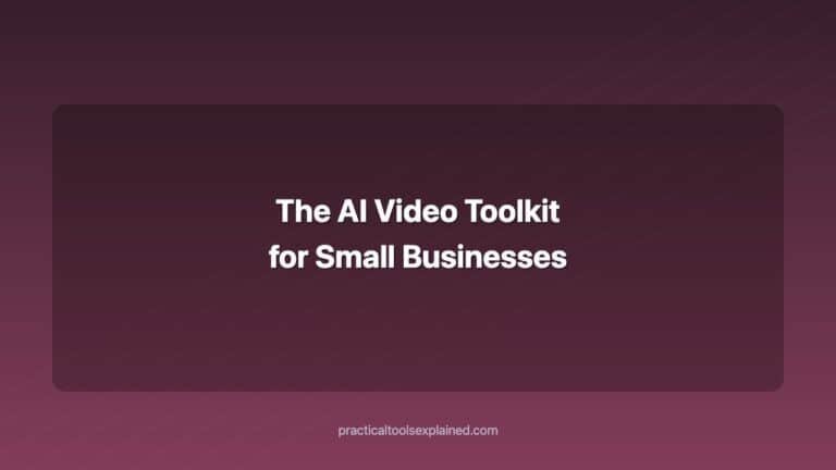 the ai video toolkit for small businesses
