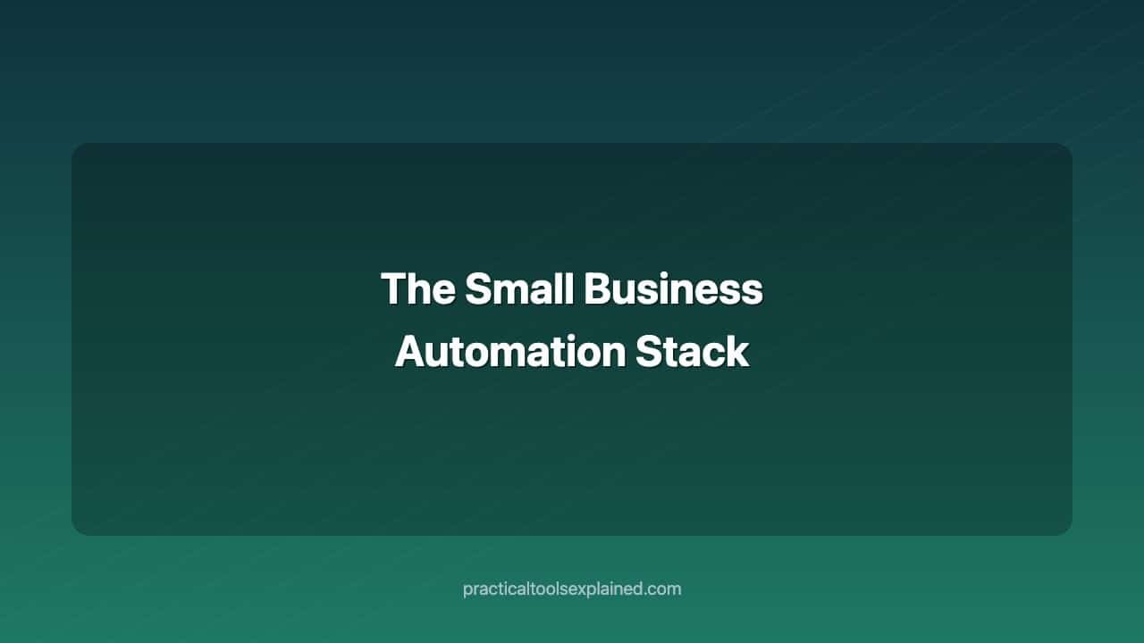 the small business automation stack