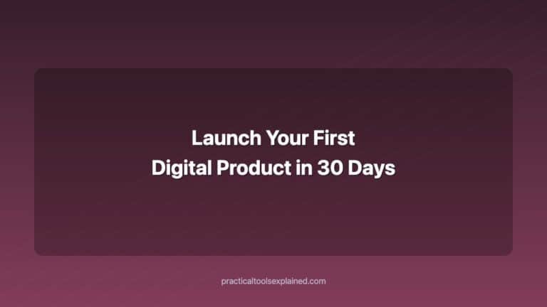 Launch Your First Digital Product in 30 Days (The Complete Roadmap) launch your first digital product in 30 days