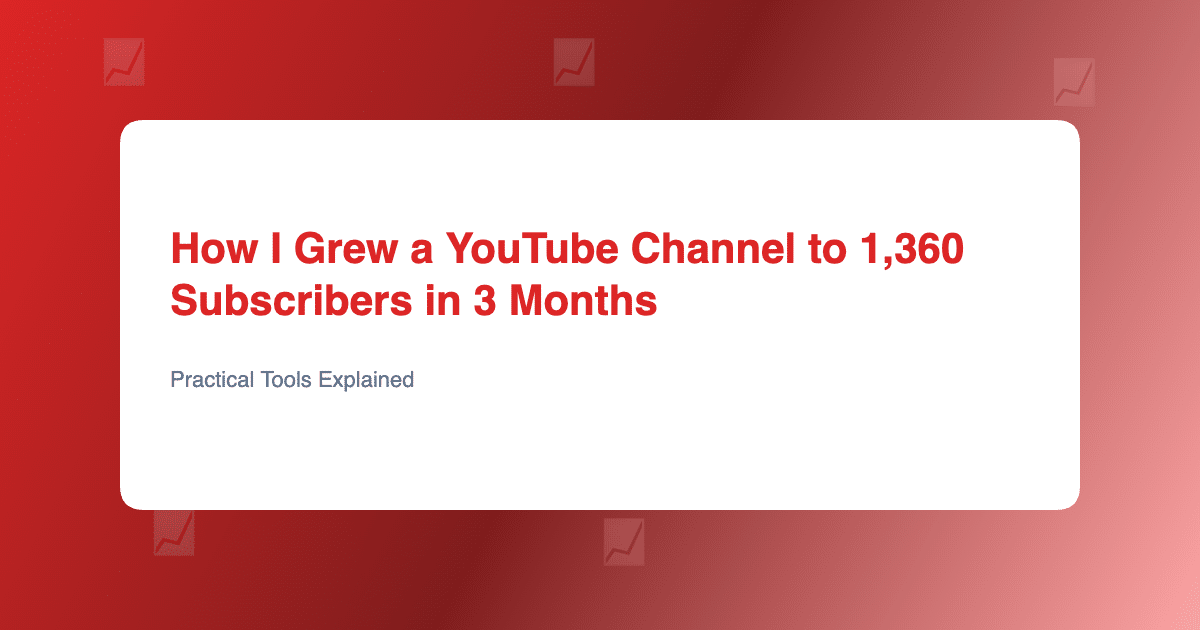 YouTube channel growth analytics dashboard showing subscriber growth