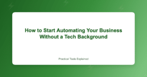 how to automate your business with no-code tools for small business