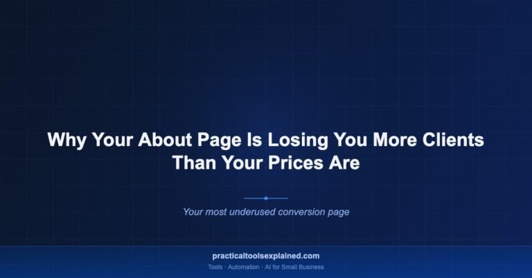 about page losing clients small business