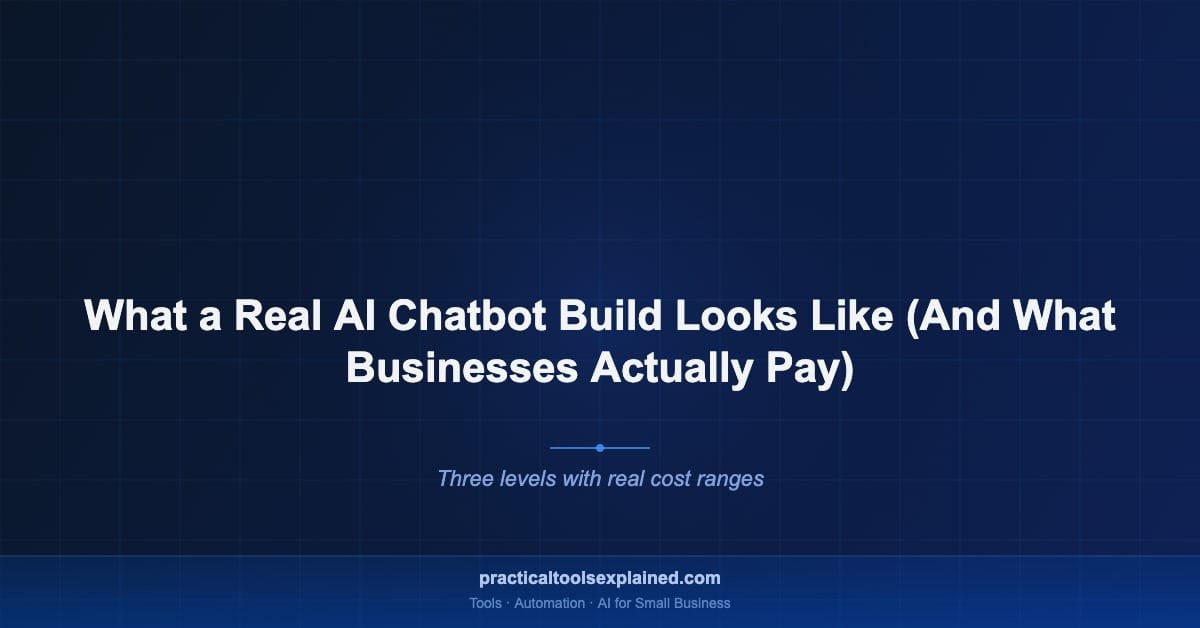 ai chatbot build cost small business guide