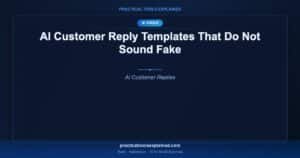 ai customer reply templates small business