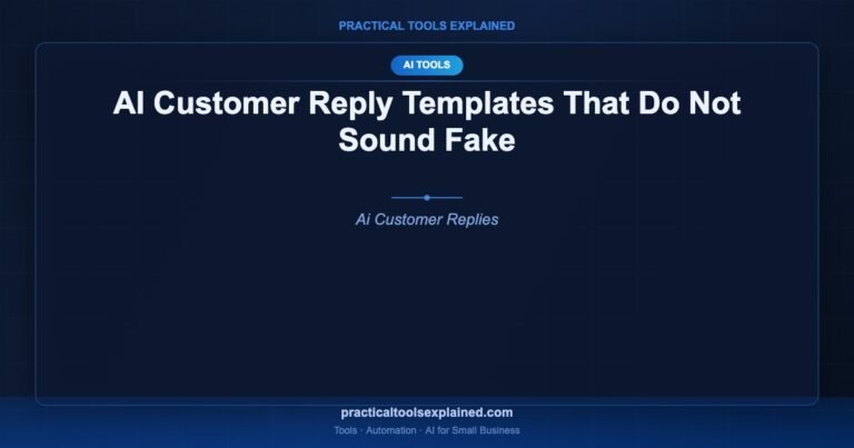 ai customer reply templates small business