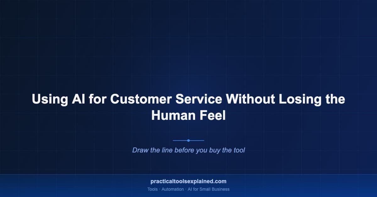 ai customer service small business without losing human feel