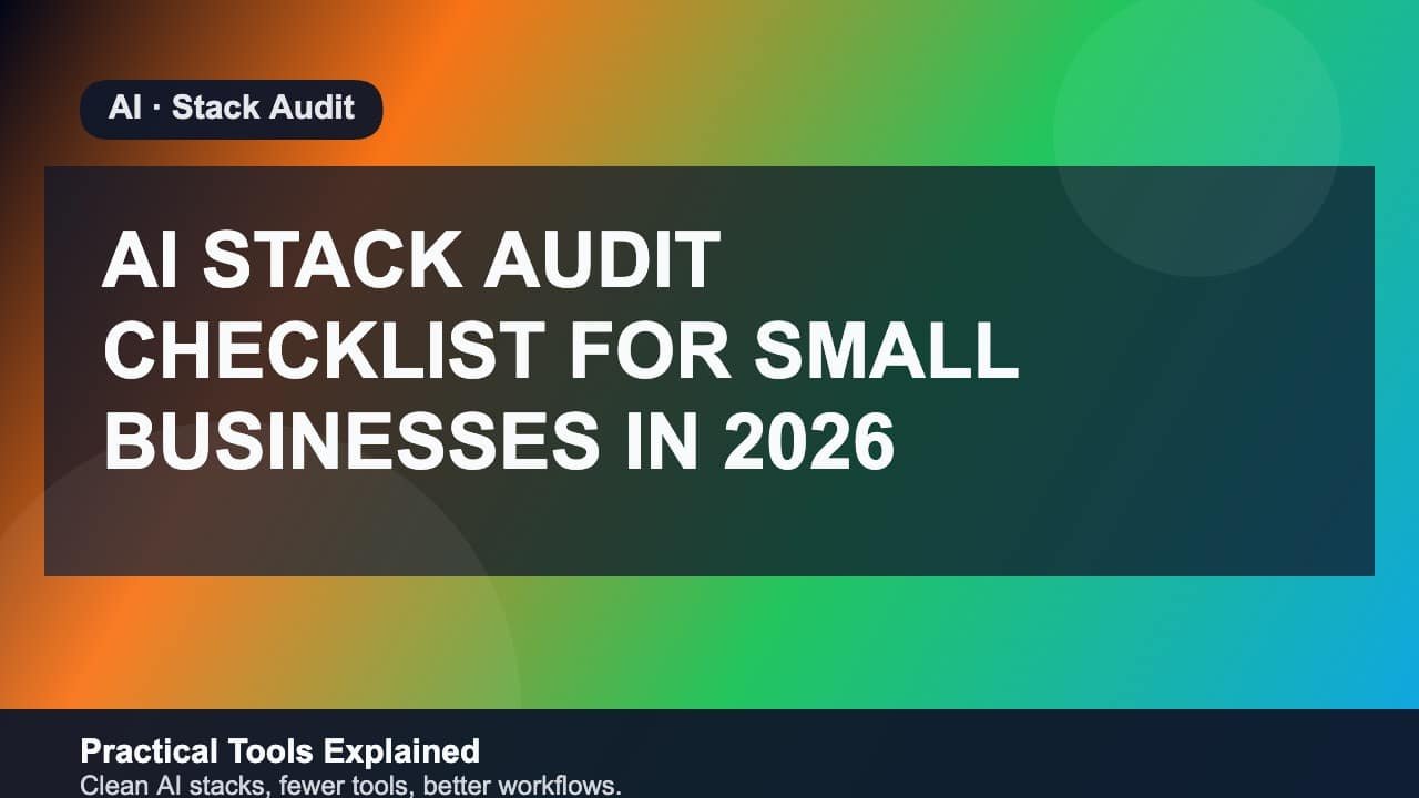 AI Stack Audit Checklist for Small Businesses in 2026 featured image