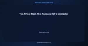 ai stack replaces freelancer contractor roi