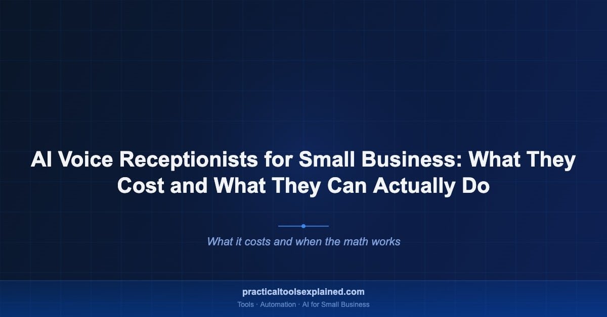 ai voice receptionist small business cost guide