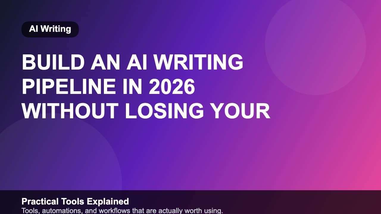 Build an AI Writing Pipeline in 2026 Without Losing Your Voice featured image