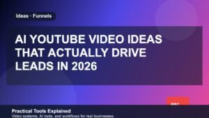 AI YouTube Video Ideas That Actually Drive Leads in 2026 featured image