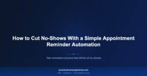 appointment reminder automation reduce no shows