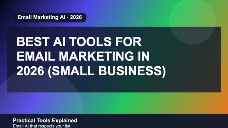 Best AI Tools for Email Marketing in 2026 (Small Business) featured image