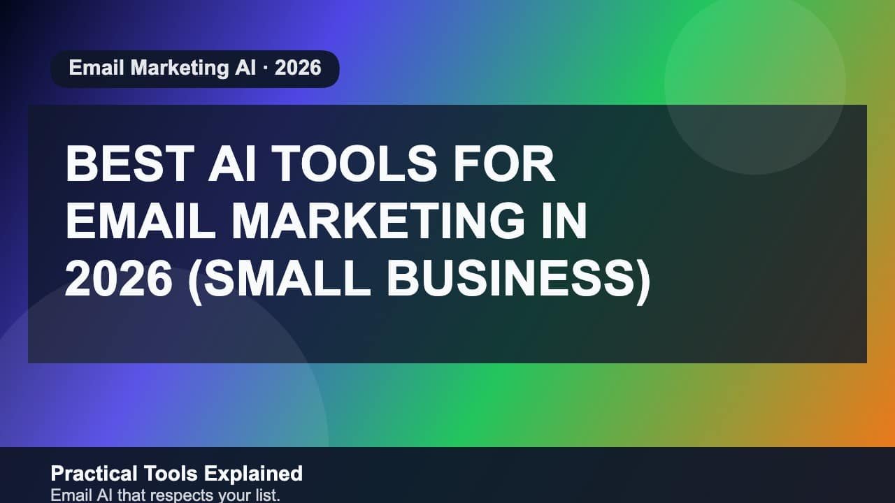 Best AI Tools for Email Marketing in 2026 (Small Business) featured image