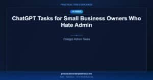 chatgpt tasks small business admin