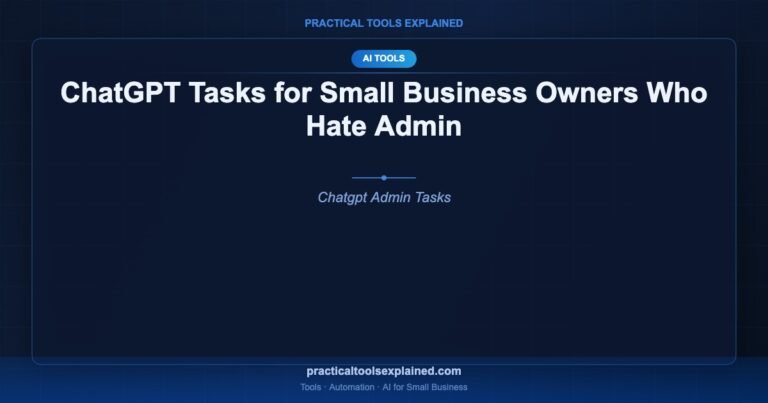 chatgpt tasks small business admin