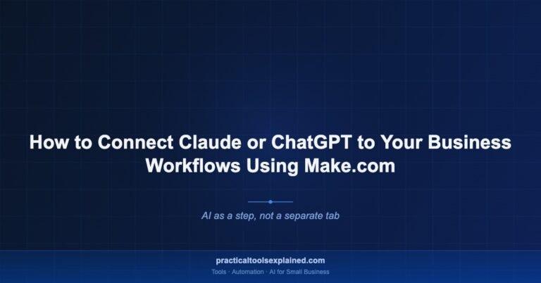 connect ai to business workflows make com