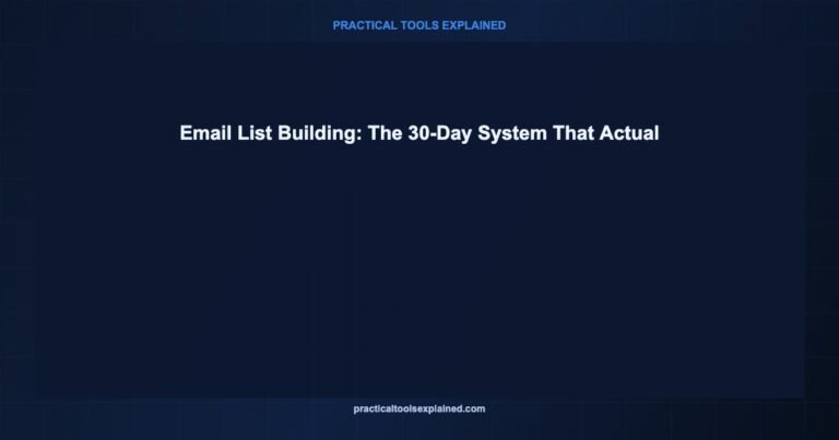 email list building 30 day system works