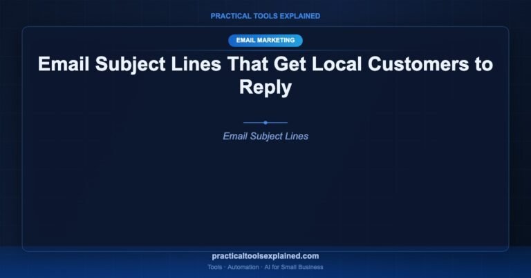 email subject lines local customers reply