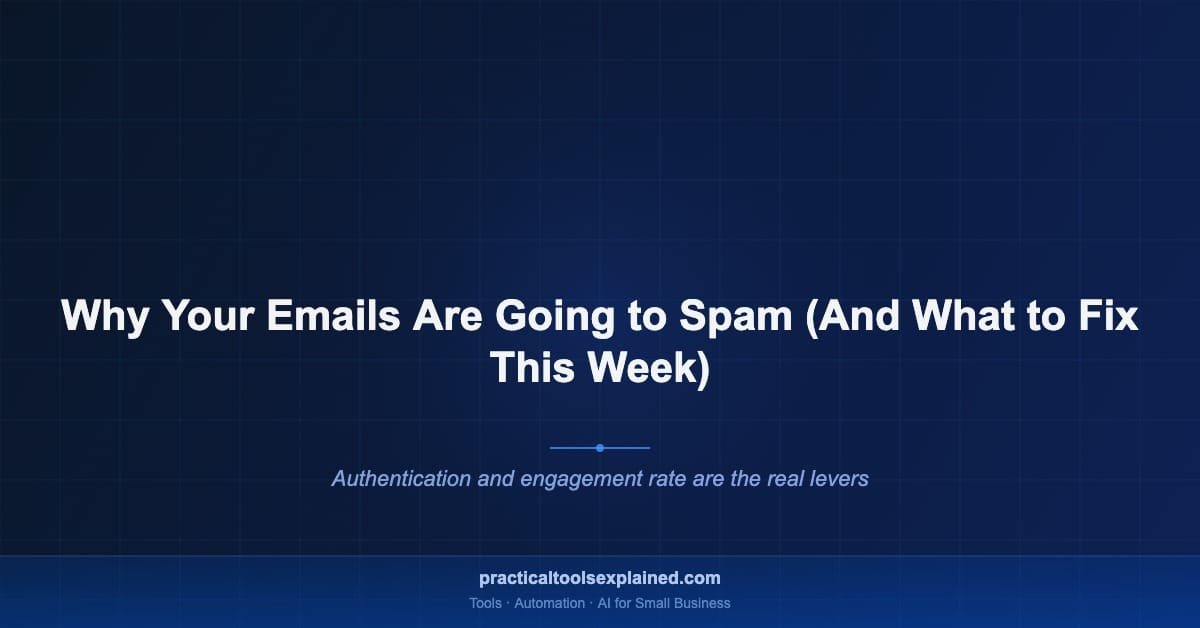 emails going to spam fix small business