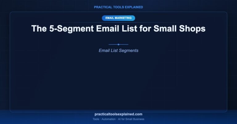five segment email list small shops