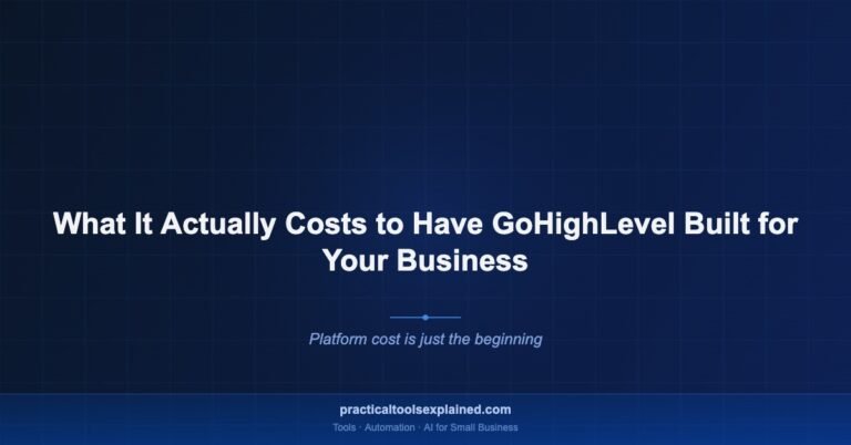 gohighlevel setup cost small business