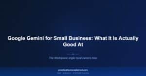 google gemini small business what its good at