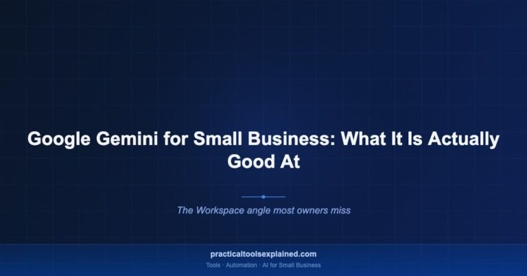 google gemini small business what its good at