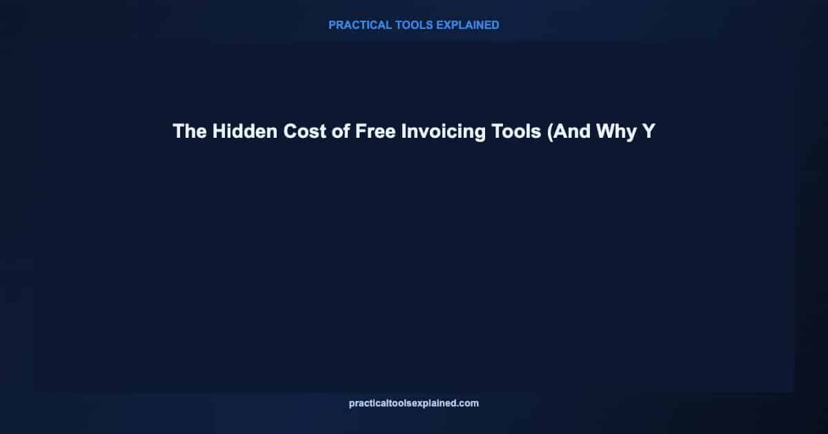 hidden cost free invoicing tools 2026