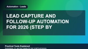 Lead Capture and Follow-Up Automation for 2026 (Step by Step) featured image