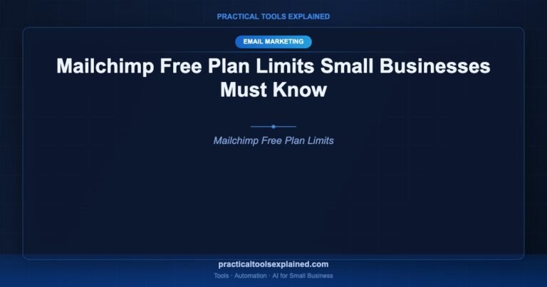 mailchimp free plan limits small business