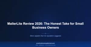 mailerlite review 2026 small business