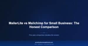 mailerlite vs mailchimp small business 2026