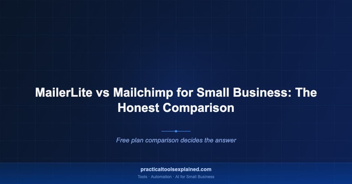 mailerlite vs mailchimp small business 2026
