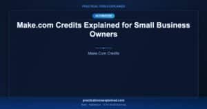 make com credits explained small business