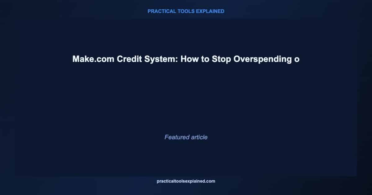 make credit system stop overspending