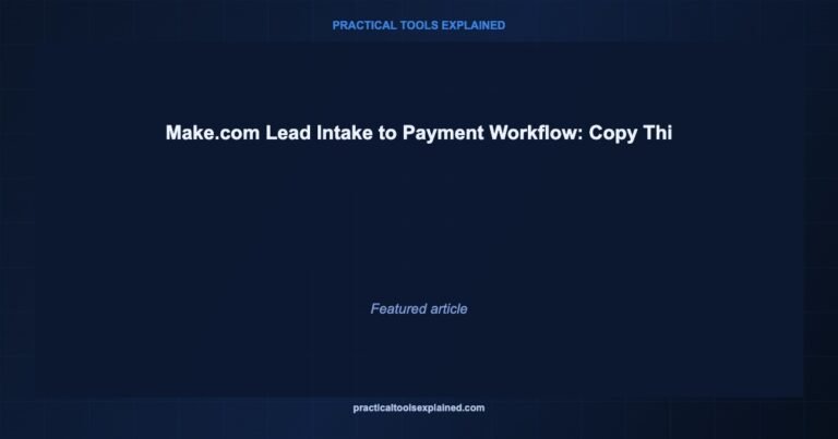make lead intake payment complete workflow