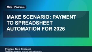 Make Scenario: Payment to Spreadsheet Automation for 2026 featured image