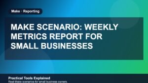 Make Scenario: Weekly Metrics Report for Small Businesses (2026) featured image