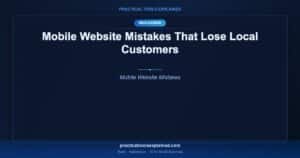 mobile website mistakes local customers