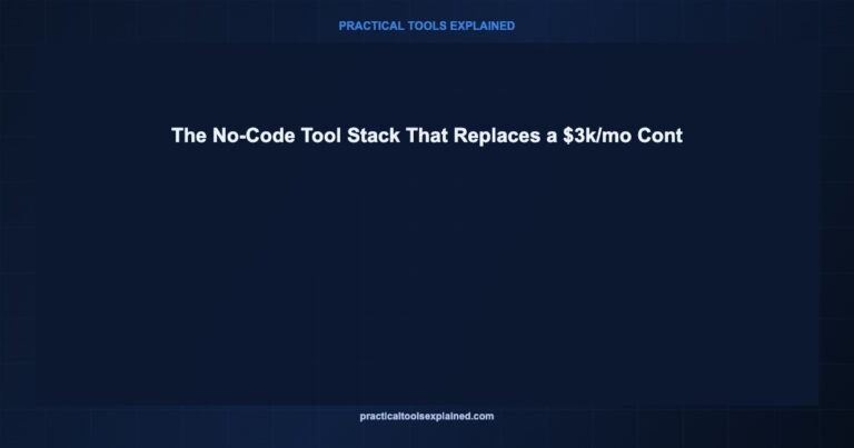 no code tool stack replaces 3k contractor