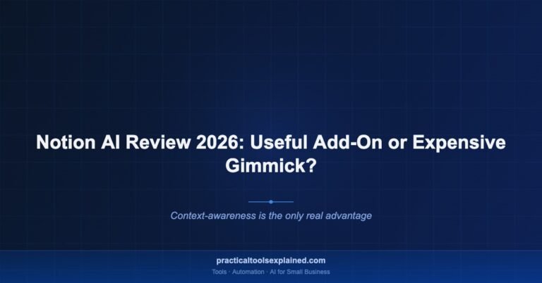notion ai review 2026 small business