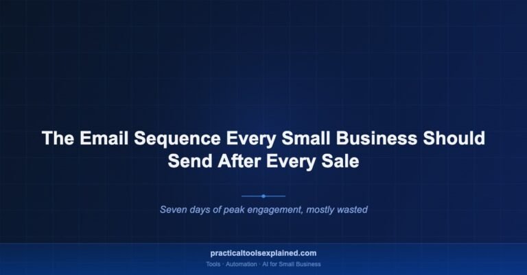 post purchase email sequence small business