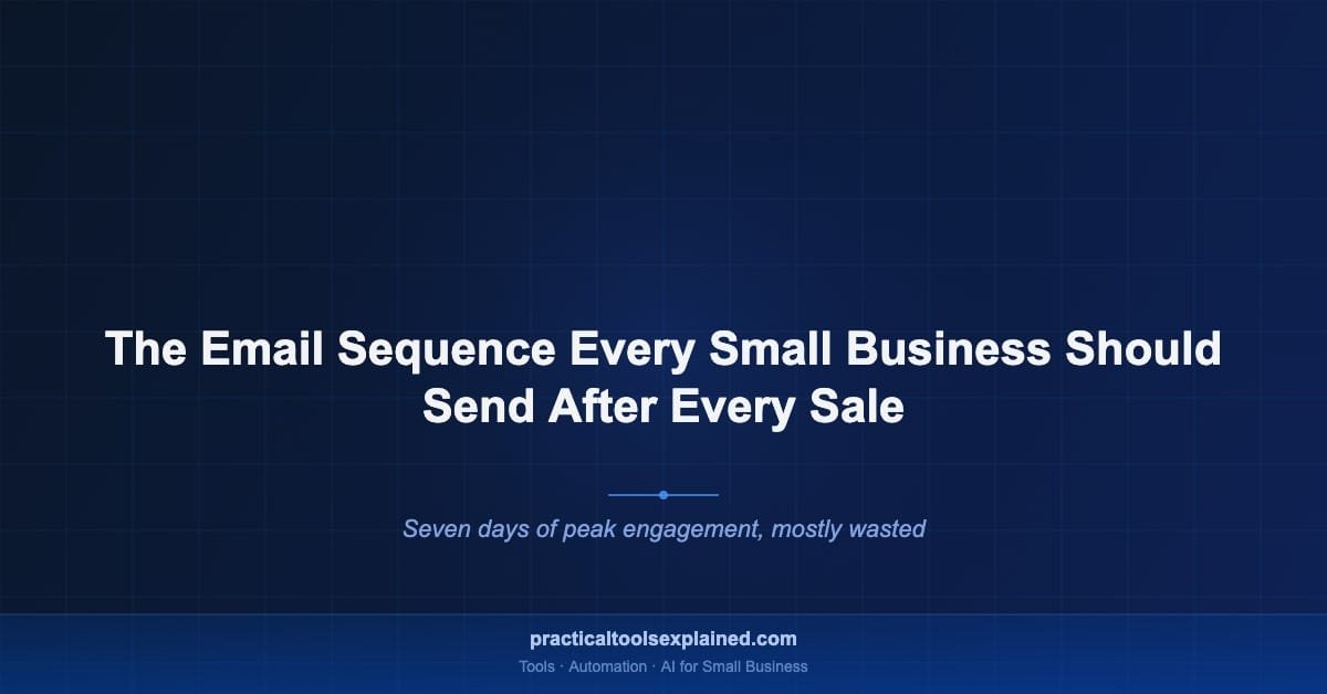 post purchase email sequence small business