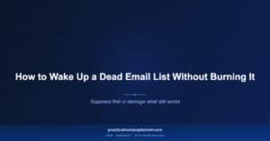 reactivate dead email list small business