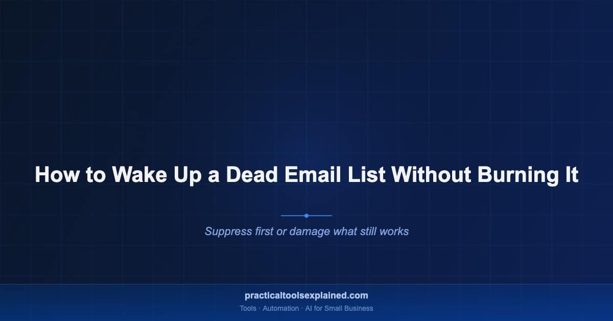 reactivate dead email list small business